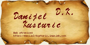 Danijel Kusturić vizit kartica